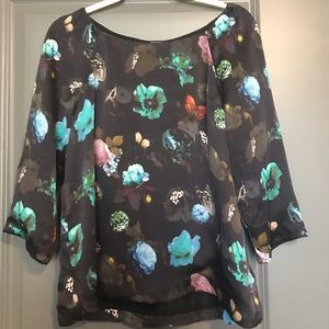 Club Monaco Floral Patterned Blouse